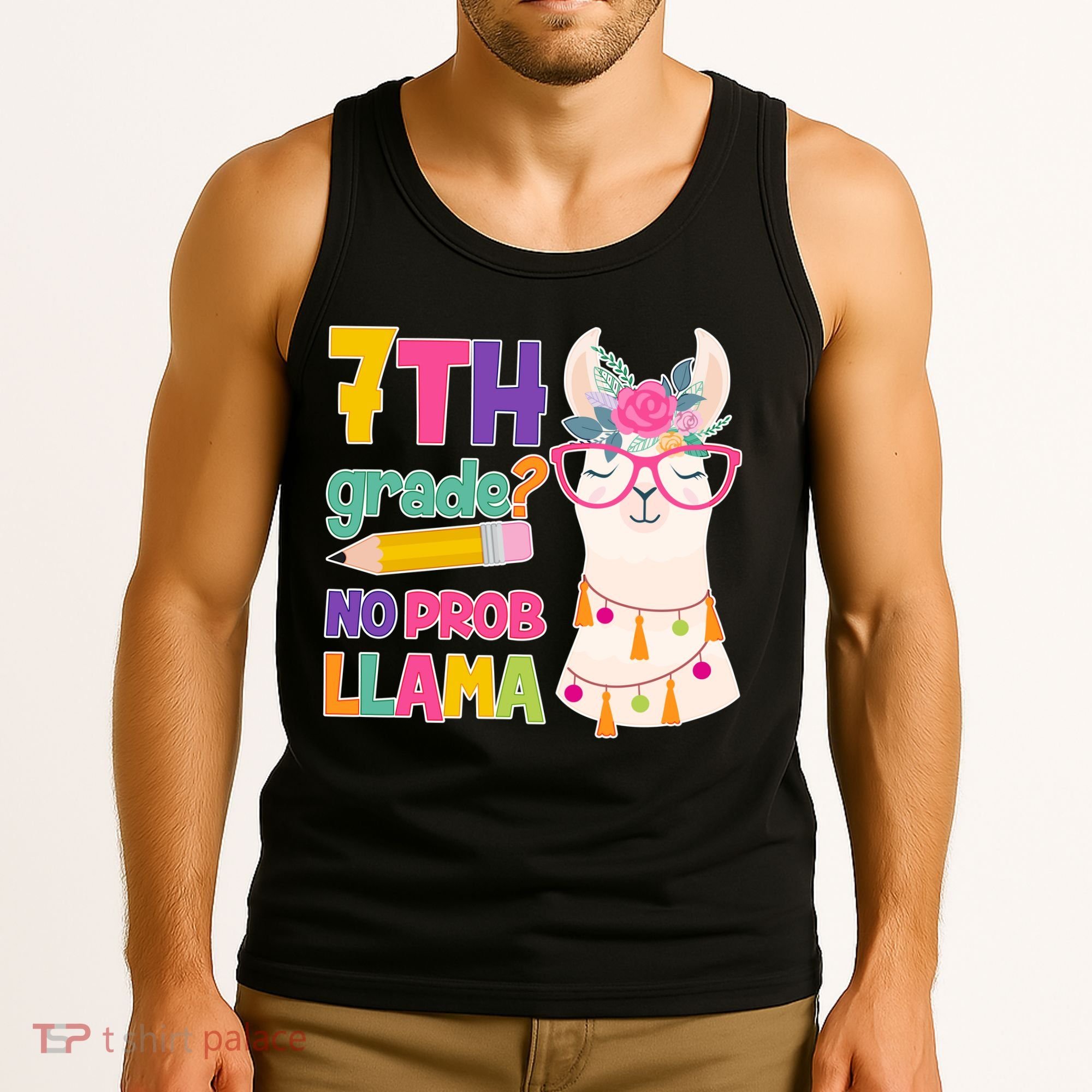 7th Grade? No Prob Llama Tank Top
