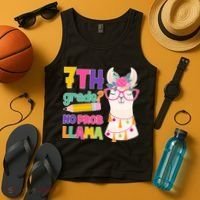 7th Grade? No Prob Llama Tank Top thumb 4