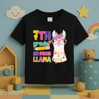 7th Grade? No Prob Llama Toddler T-Shirt thumb 3
