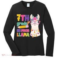 7th Grade? No Prob Llama Women's Long Sleeve Shirt thumb 0