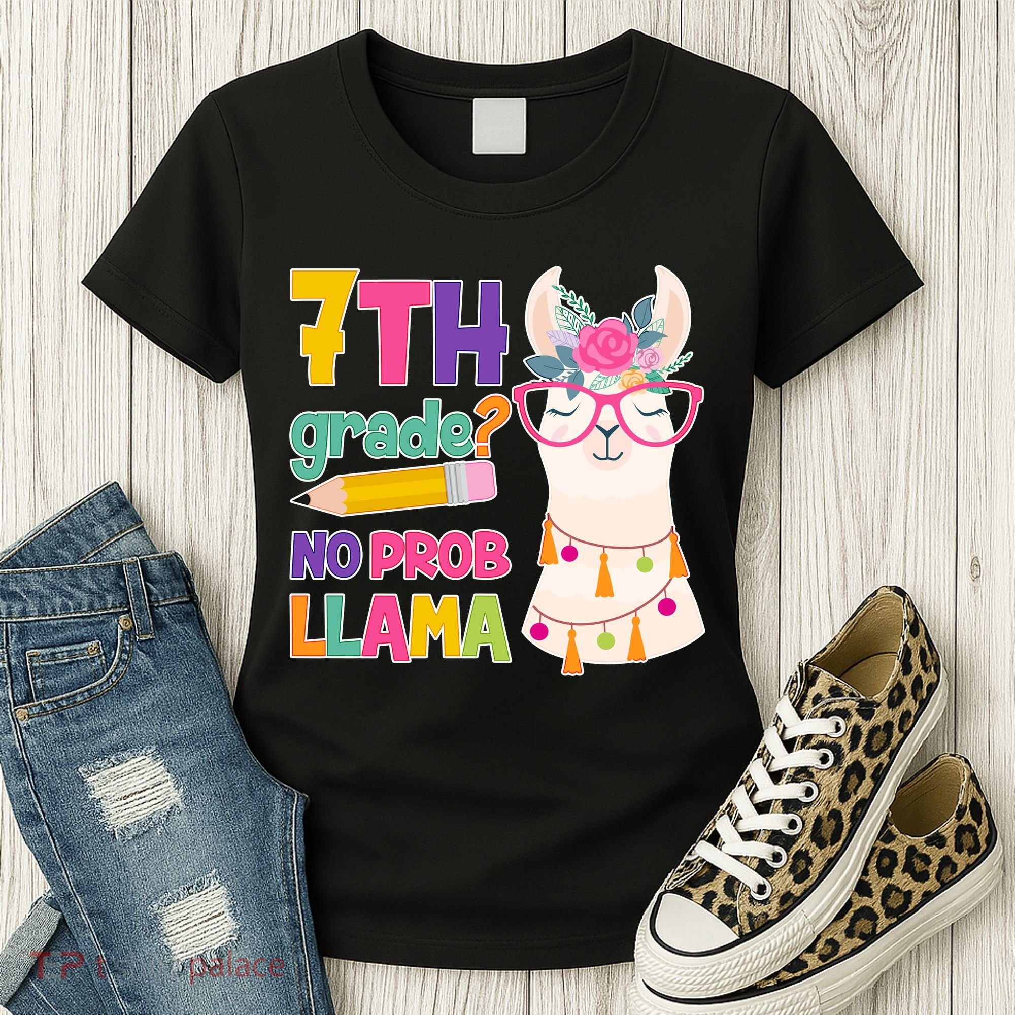 7th Grade? No Prob Llama Women's T-Shirt
