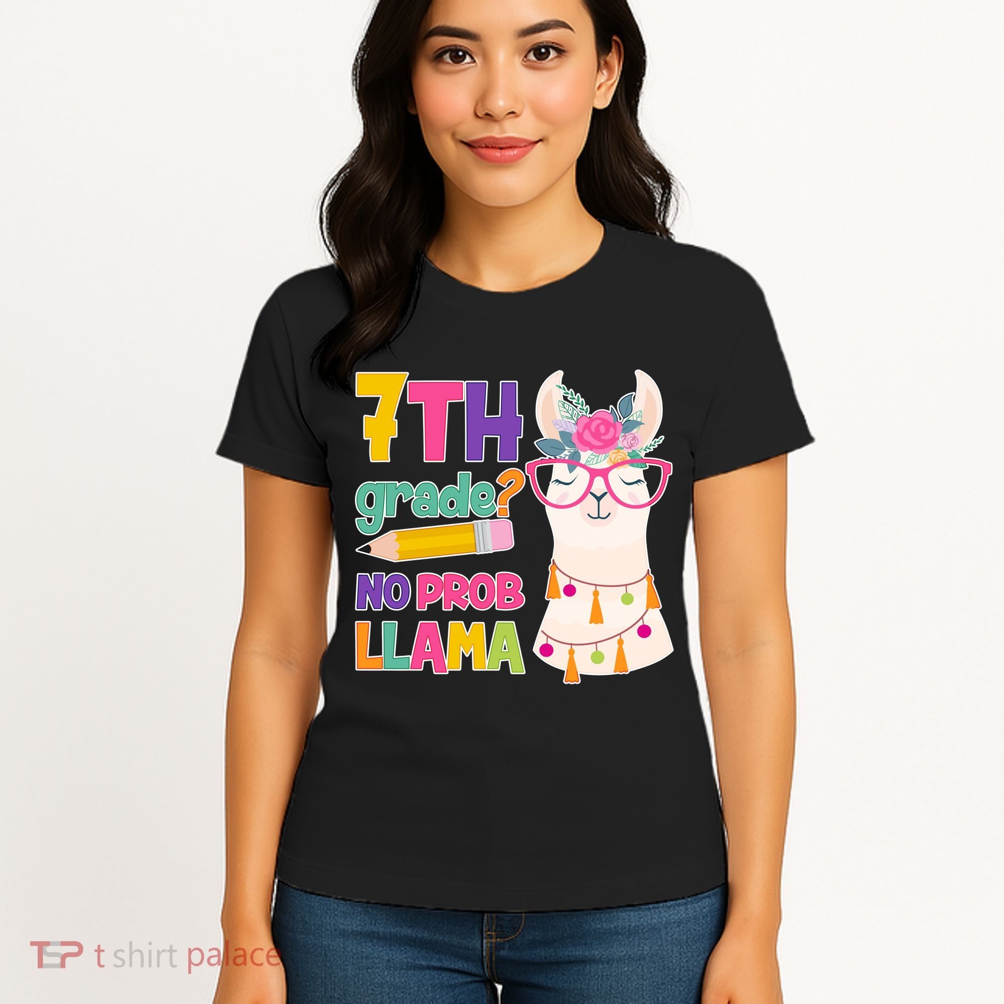 7th Grade? No Prob Llama Women's T-Shirt