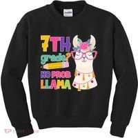 7th Grade? No Prob Llama Kids Sweatshirt thumb 0