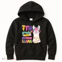 7th Grade? No Prob Llama Kids Hoodie thumb 0