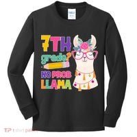 7th Grade? No Prob Llama Kids Long Sleeve Shirt thumb 0