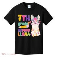 7th Grade? No Prob Llama Kids T-Shirt thumb 0