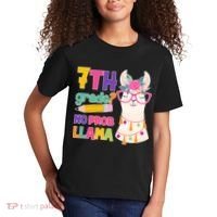 7th Grade? No Prob Llama Kids T-Shirt thumb 2
