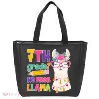 7th Grade? No Prob Llama Tote Bag thumb 0