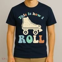70's This Is How I Roll Vintage Retro Roller Skates T-Shirt thumb 3