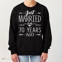 70th Wedding Anniversary 70 Years Marriage Matching Women's Sweatshirt thumb 0