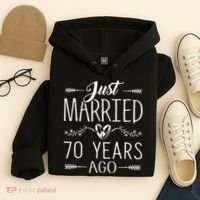 70th Wedding Anniversary 70 Years Marriage Matching Hoodie thumb 4