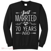 70th Wedding Anniversary 70 Years Marriage Matching Sweatshirt thumb 0