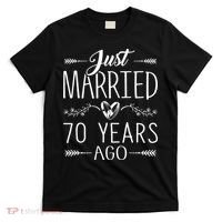70th Wedding Anniversary 70 Years Marriage Matching T-Shirt thumb 0
