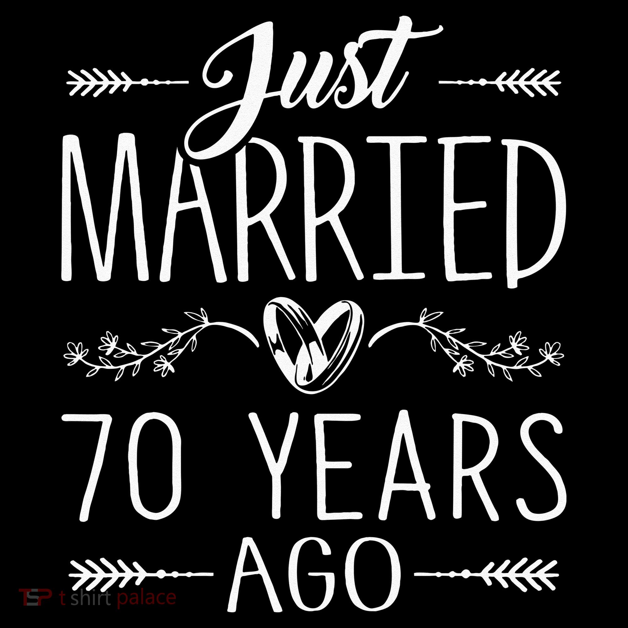 70th Wedding Anniversary 70 Years Marriage Matching Women's Hoodie