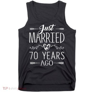 70th Wedding Anniversary 70 Years Marriage Matching Tank Top