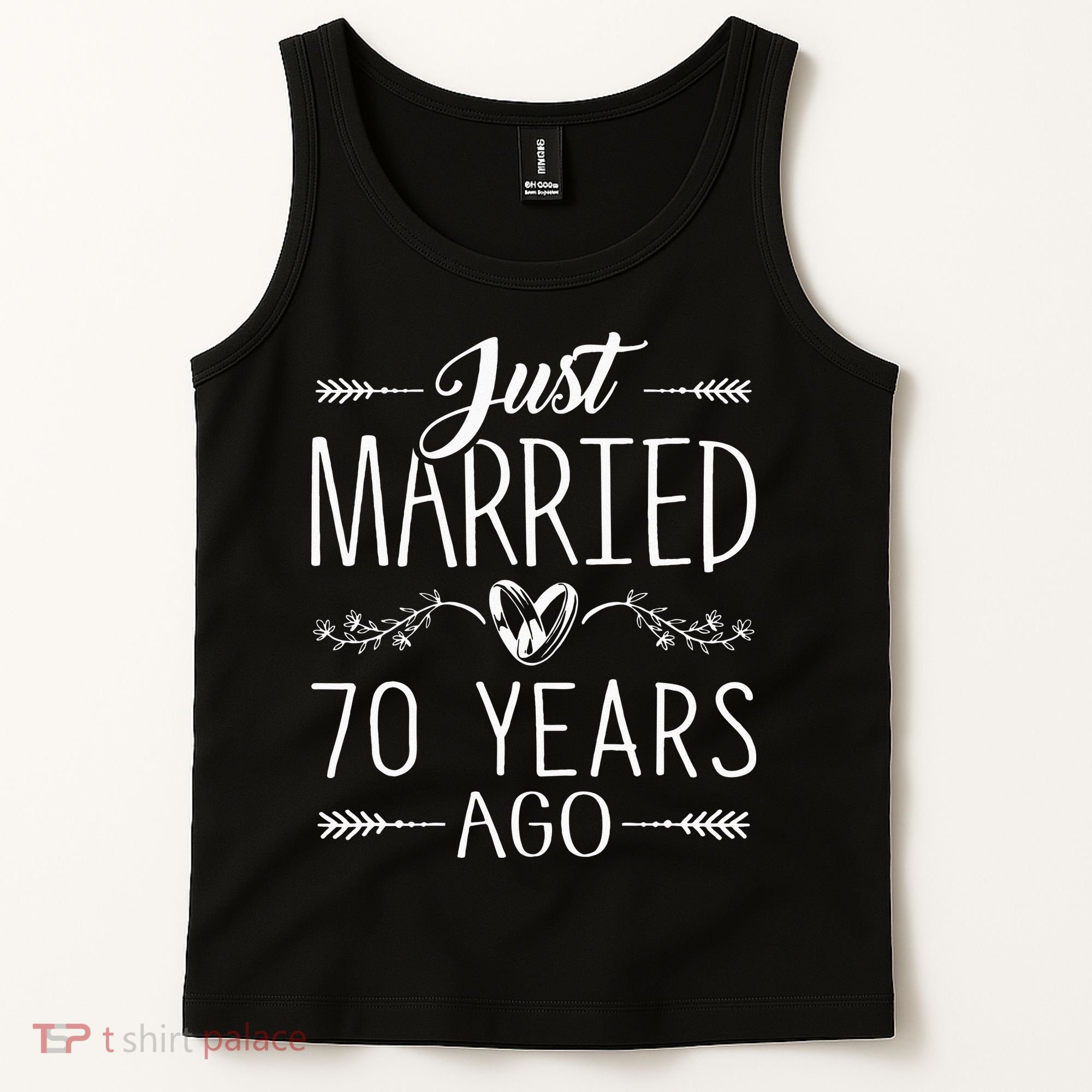 70th Wedding Anniversary 70 Years Marriage Matching Tank Top