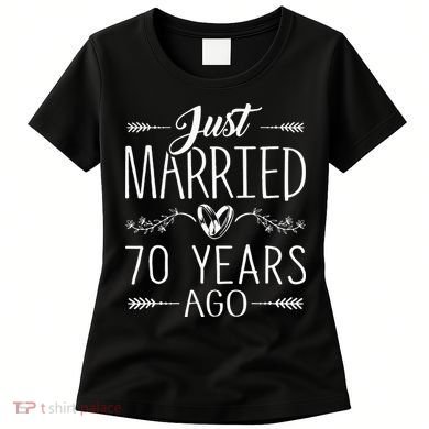 70th Wedding Anniversary 70 Years Marriage Matching Women's T-Shirt