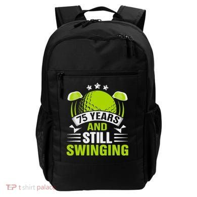 75 Years And Still Swinging 75th Birthday Golf Backpack