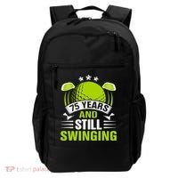 75 Years And Still Swinging 75th Birthday Golf Backpack thumb 0