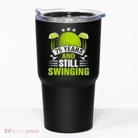 75 Years And Still Swinging 75th Birthday Golf Tumbler thumb 0