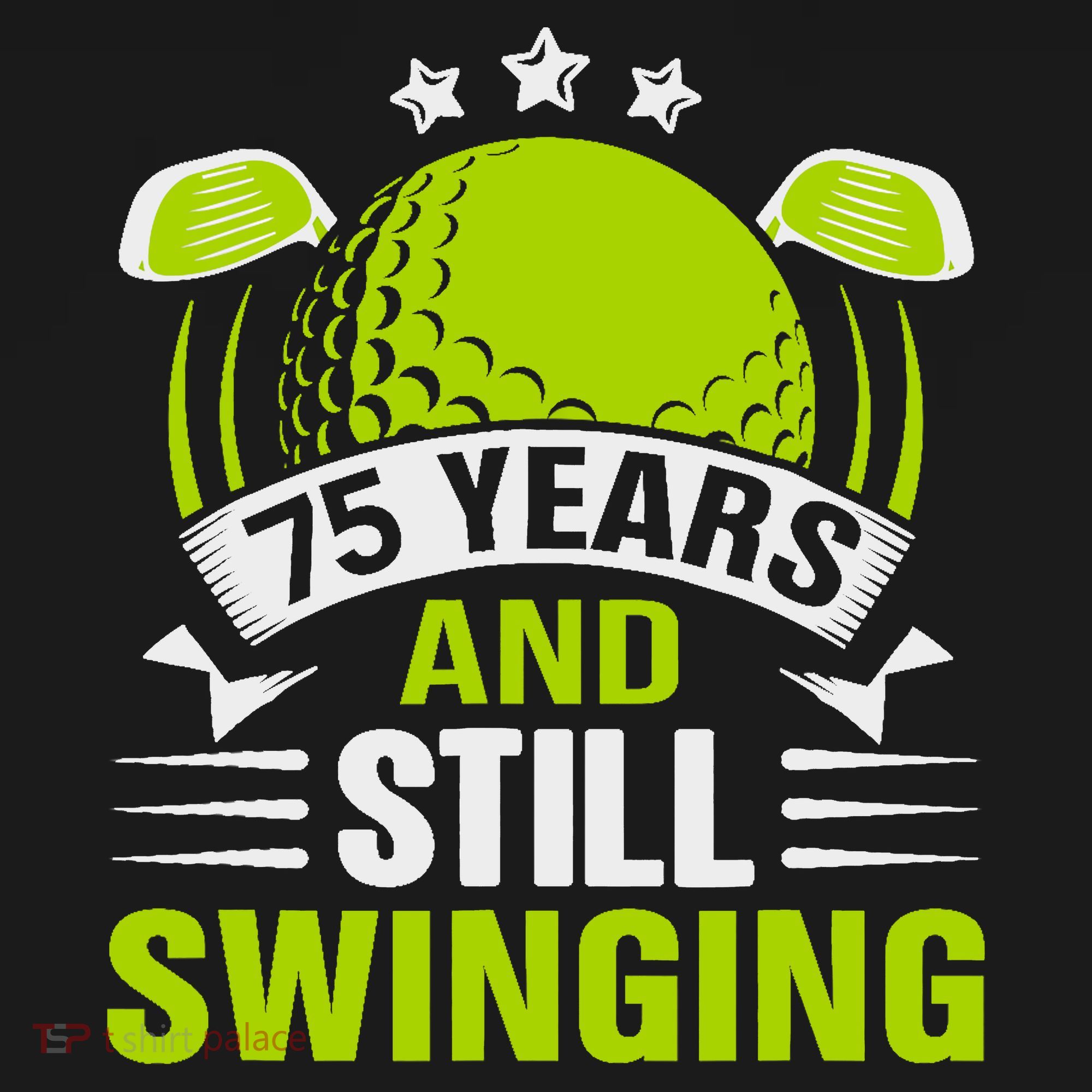 75 Years And Still Swinging 75th Birthday Golf Women's Tank Top