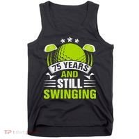 75 Years And Still Swinging 75th Birthday Golf Tank Top thumb 0
