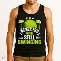 75 Years And Still Swinging 75th Birthday Golf Tank Top thumb 3