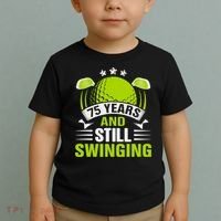 75 Years And Still Swinging 75th Birthday Golf Toddler T-Shirt thumb 2
