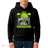 75 Years And Still Swinging 75th Birthday Golf Kids Hoodie thumb 4