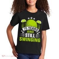 75 Years And Still Swinging 75th Birthday Golf Kids T-Shirt thumb 2