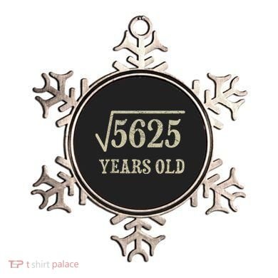 75 years old 75th Birthday Present Give Idea Square Root of 5625 Ornament