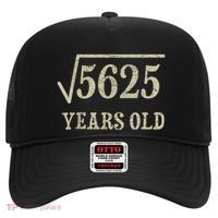 75 years old 75th Birthday Present Give Idea Square Root of 5625 Hat thumb 0