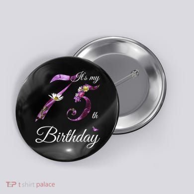 75 Year Old Shirt Floral 1948 It's My 75th Birthday Present Gift Button
