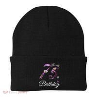75 Year Old Shirt Floral 1948 It's My 75th Birthday Present Gift Beanie thumb 0