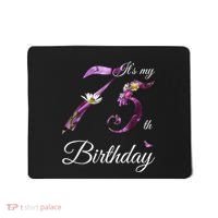 75 Year Old Shirt Floral 1948 It's My 75th Birthday Present Gift Mousepad thumb 0