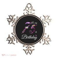 75 Year Old Shirt Floral 1948 It's My 75th Birthday Present Gift Ornament thumb 0