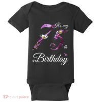75 Year Old Shirt Floral 1948 It's My 75th Birthday Present Gift Baby Bodysuit thumb 0