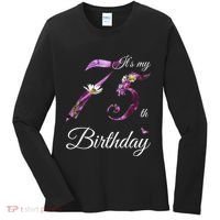 75 Year Old Shirt Floral 1948 It's My 75th Birthday Present Gift Women's Long Sleeve Shirt thumb 0