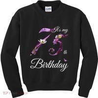 75 Year Old Shirt Floral 1948 It's My 75th Birthday Present Gift Kids Sweatshirt thumb 0