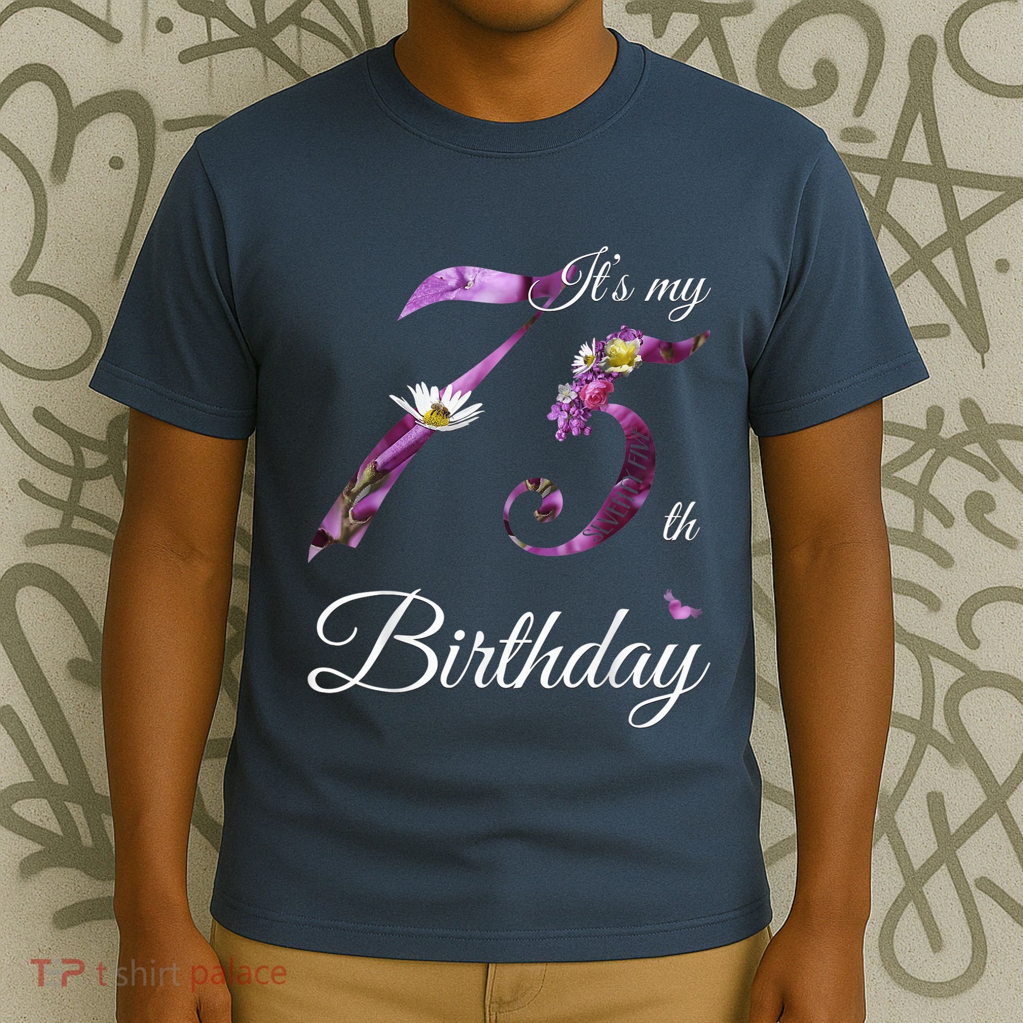 75 Year Old Shirt Floral 1948 It's My 75th Birthday Present Gift T-Shirt