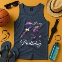 75 Year Old Shirt Floral 1948 It's My 75th Birthday Present Gift Tank Top thumb 4