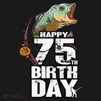 75 Years Old Fishing Fisherman Angler 75th Birthday Women's Hoodie thumb 2