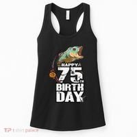 75 Years Old Fishing Fisherman Angler 75th Birthday Women's Tank Top thumb 0