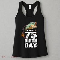 75 Years Old Fishing Fisherman Angler 75th Birthday Women's Tank Top thumb 3