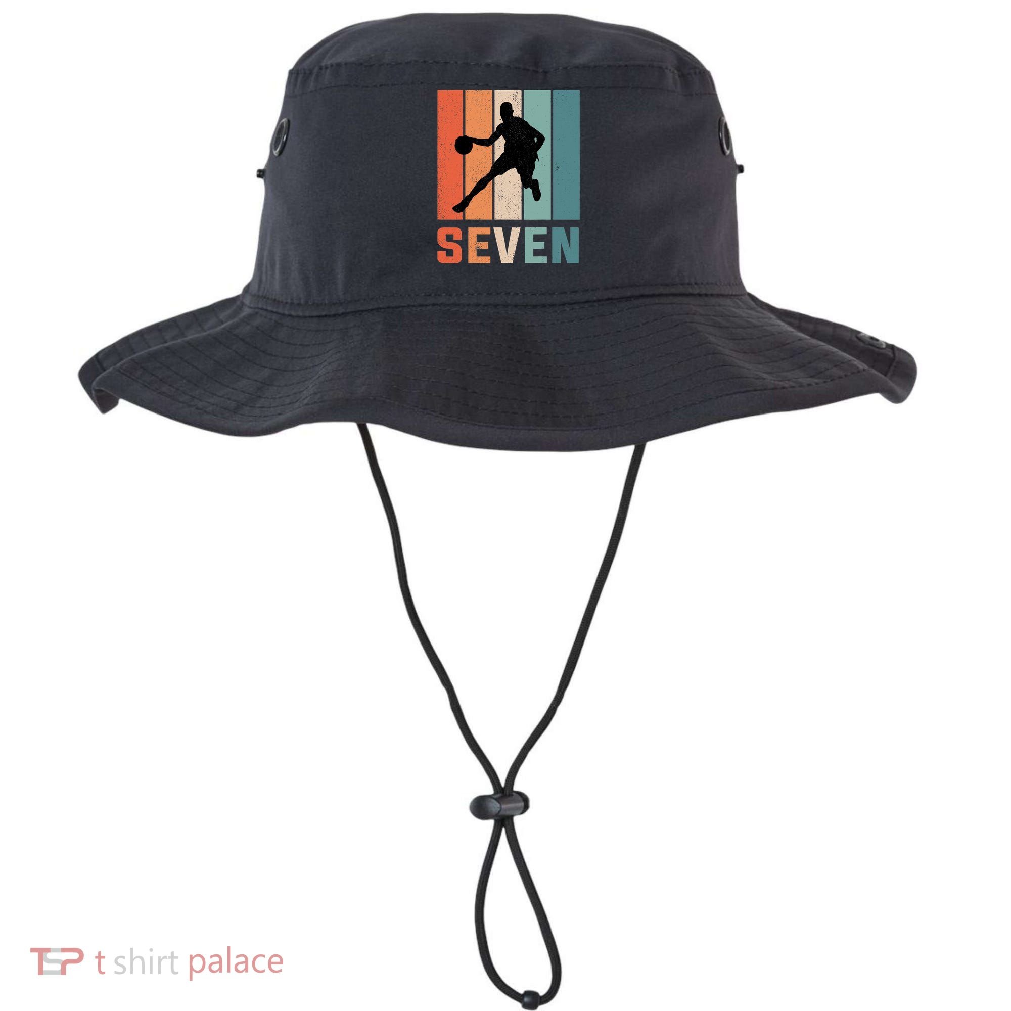 7 Years Old 7th Birthday Basketball Gift For Boys Party Bucket Hat