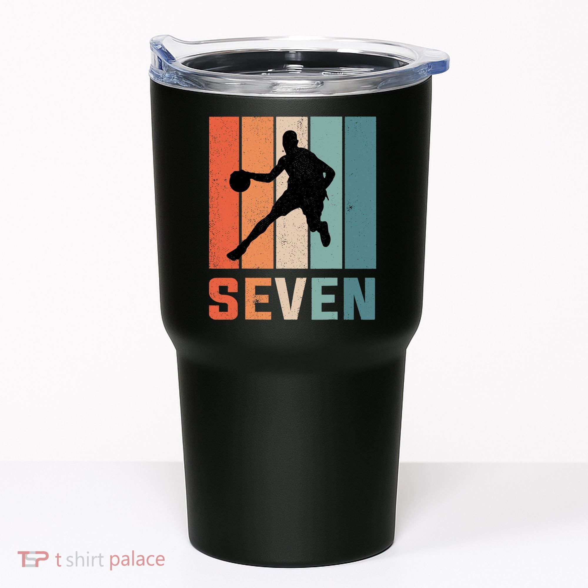 7 Years Old 7th Birthday Basketball Gift For Boys Party Tumbler