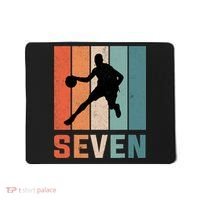 7 Years Old 7th Birthday Basketball Gift For Boys Party Mousepad thumb 0