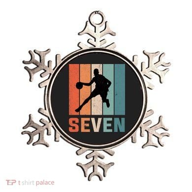 7 Years Old 7th Birthday Basketball Gift For Boys Party Ornament