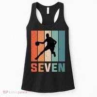 7 Years Old 7th Birthday Basketball Gift For Boys Party Women's Tank Top thumb 0