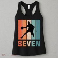 7 Years Old 7th Birthday Basketball Gift For Boys Party Women's Tank Top thumb 3